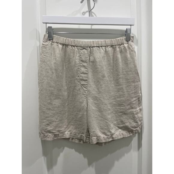 J Jill 100% Linen Boxer Shorts Sz 8 - Picture 1 of 5
